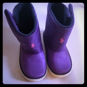 Toddler girls polo boots